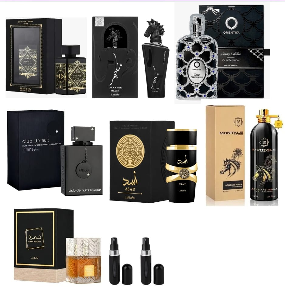 COMBO AEC 7 PERFUMES + 2 PERFUMEROS